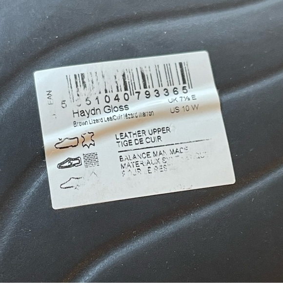 NWOT Clarks Leather Snake Print Loafer Flats Haydin gloss brown size 10W - Picture 13 of 16